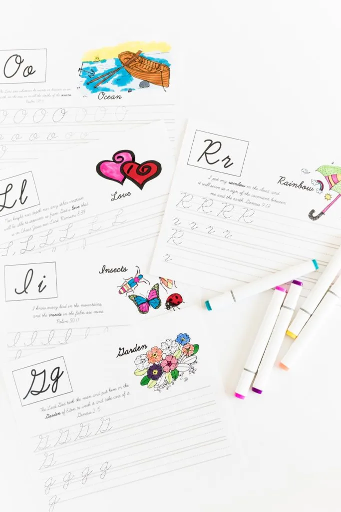 Tracing letters and learning new bible verses was never so easy for your kids! Get the Practice your Cursive ABC with Bible Verses - Free Printable! No tricks, no subscription needed.