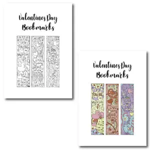 I love bookmarks. I am sure you can tell :) Make sure to make you loved ones feel extra especial with these beautiful bookmarks!