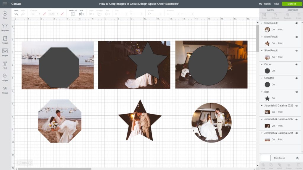 How to Slice & Crop in Cricut Design Space