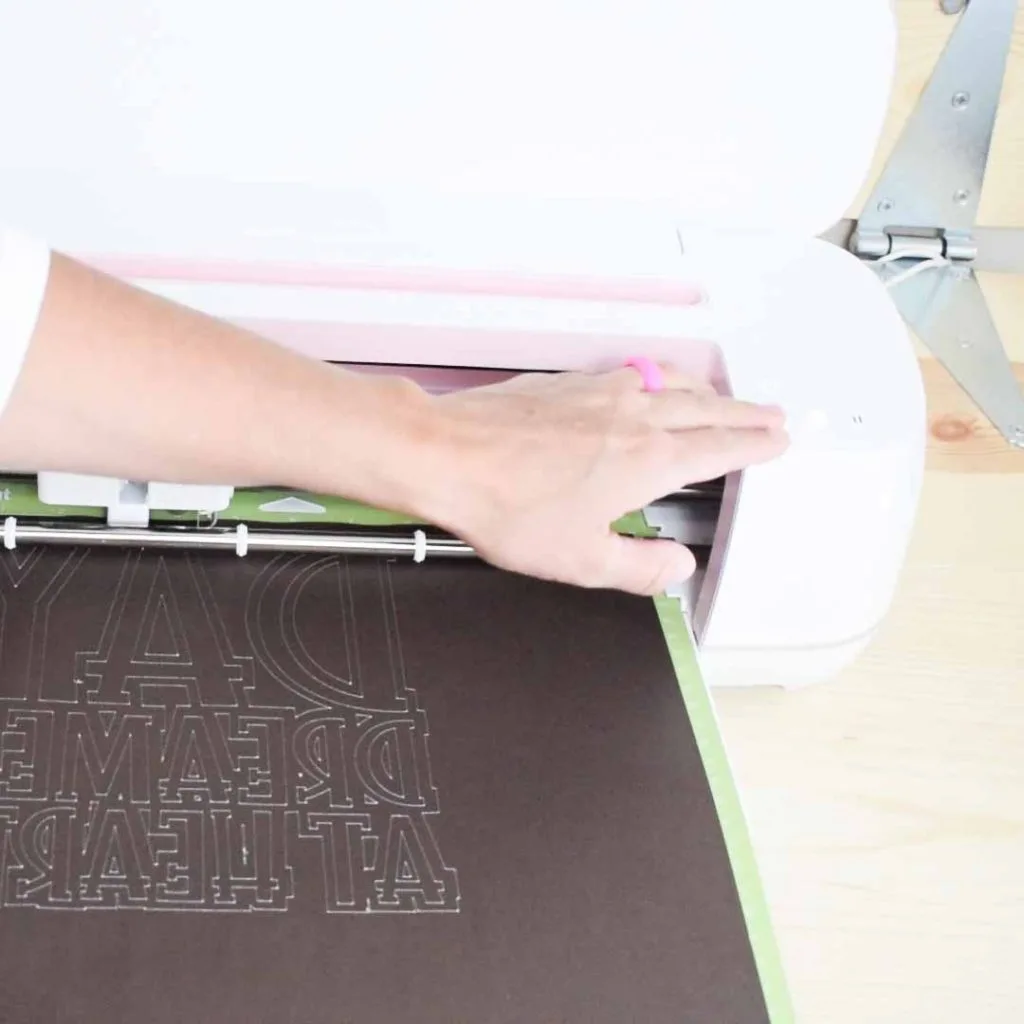 Unloading Mat after Cricut cuts the Infusible Ink transfer sheets