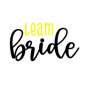 Team Bride Free SVG