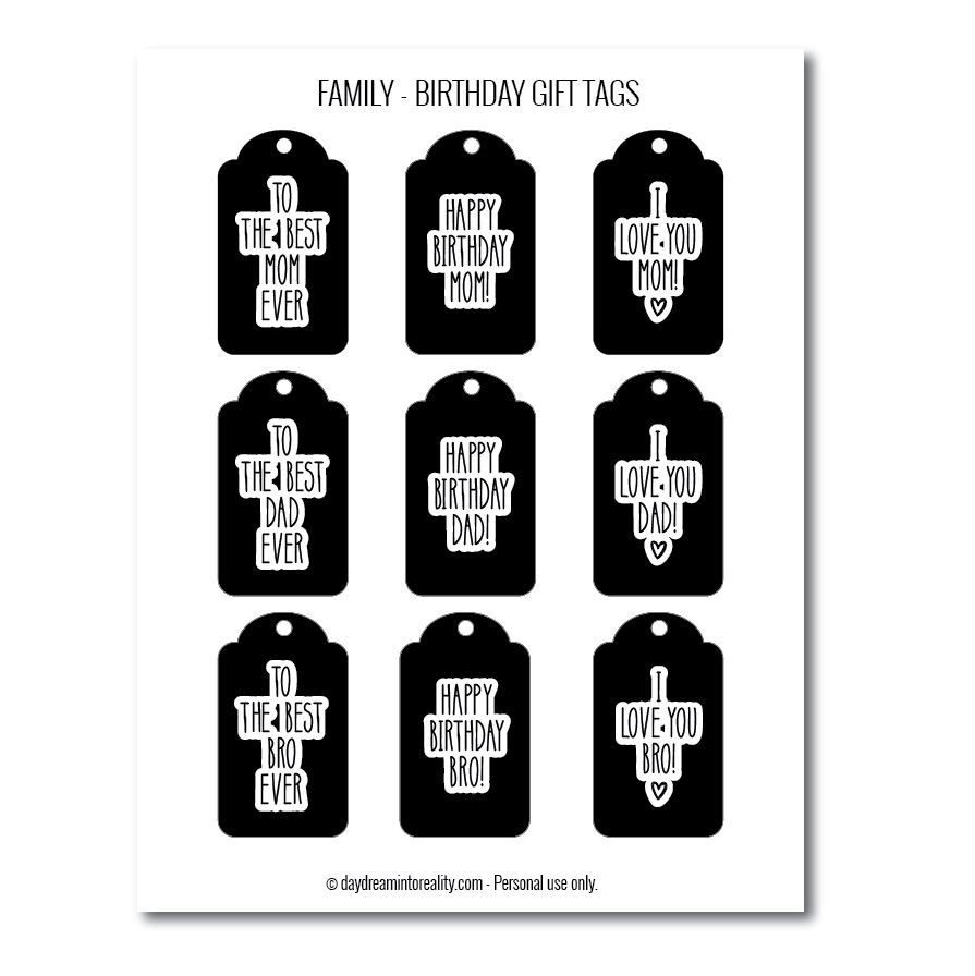 100 Birthday Gift Tags Free PDF Printables All In This Article 