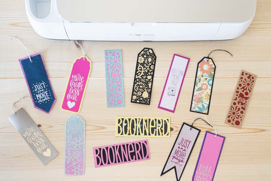 Multiple bookmarks made with Cricut