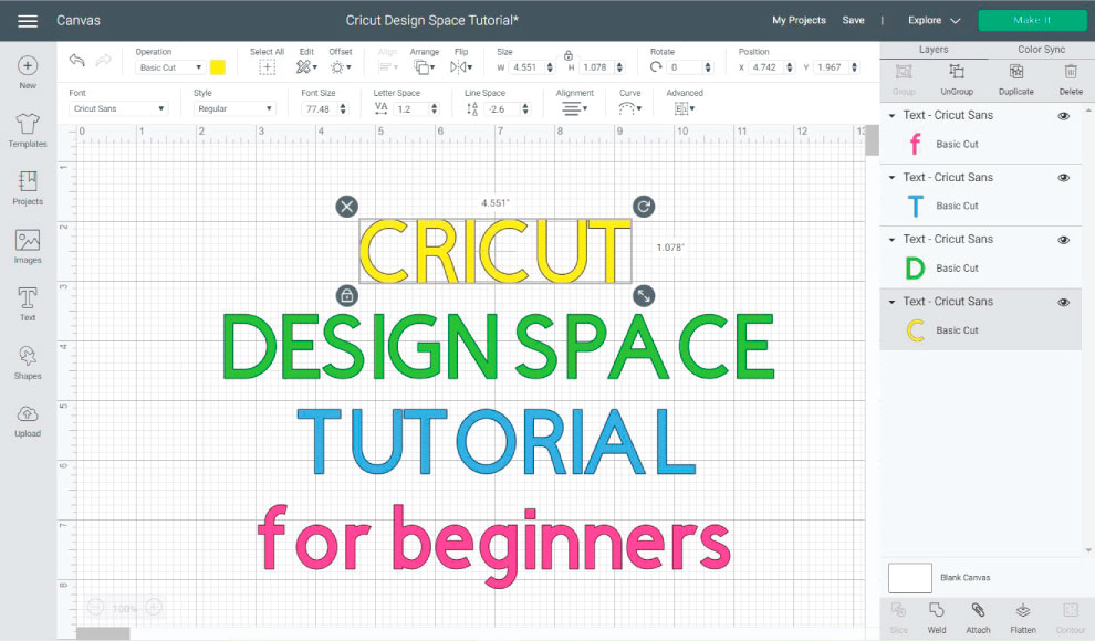 cricut design space tutorial for beginners featured images