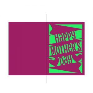 banner happy mother's day card free svg template