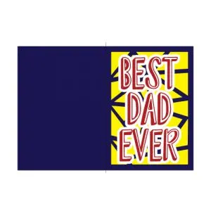Best Dad Ever Card Free SVG