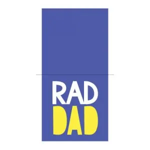 Rad Dad Card Free SVG