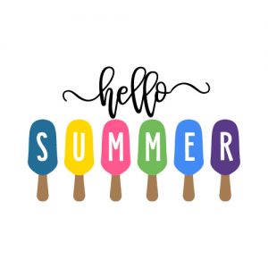 Hello Summer Popsicles FREE SVG