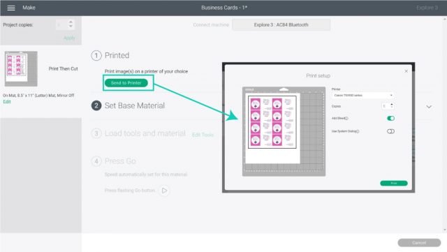 Preparing the Mat and Get Started with Cricut Machine 