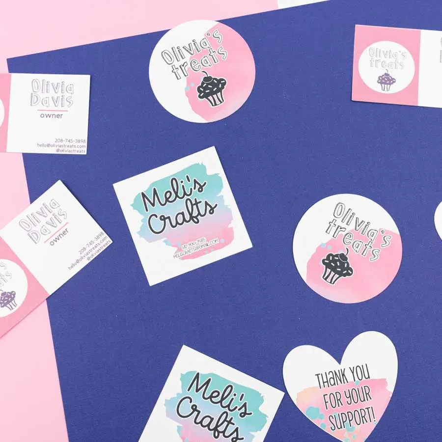 How to Make Business Cards with your Cricut  Free SVG Templates – Daydream  Into Reality