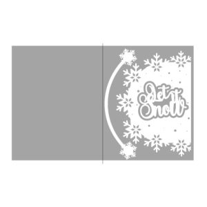 let it snow christmas card free svg