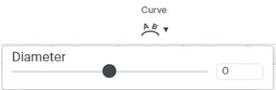 "Curve" icon in Cricut Design Space