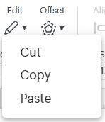 "edit" icon in cricut design space.