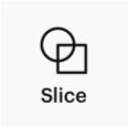 slice icon in cricut design space app