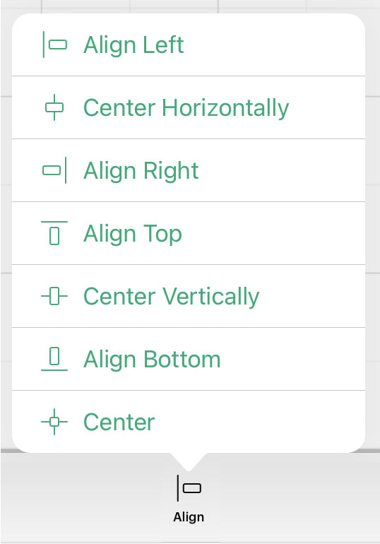 align option in cricut design space app