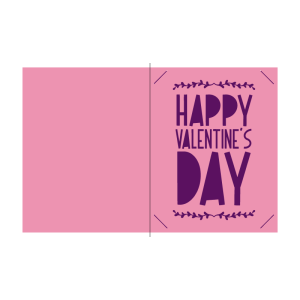 Happy Valentines Day Card Free SVG