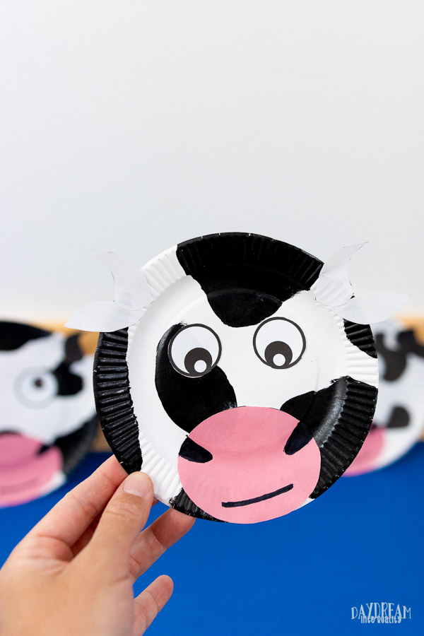 baby cow paper plate craft