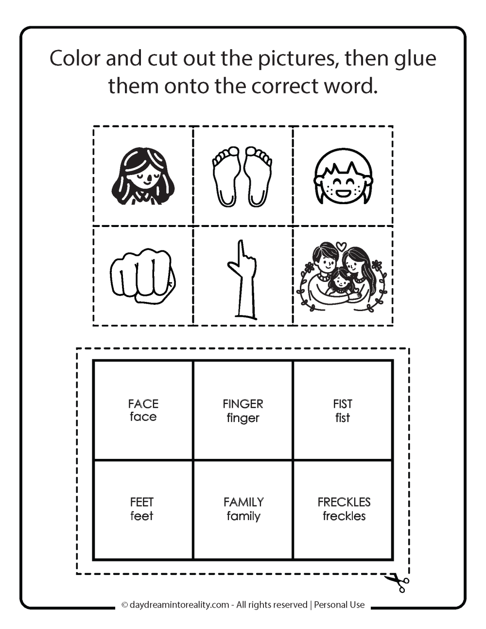 Letter F Memory Game Free Printable