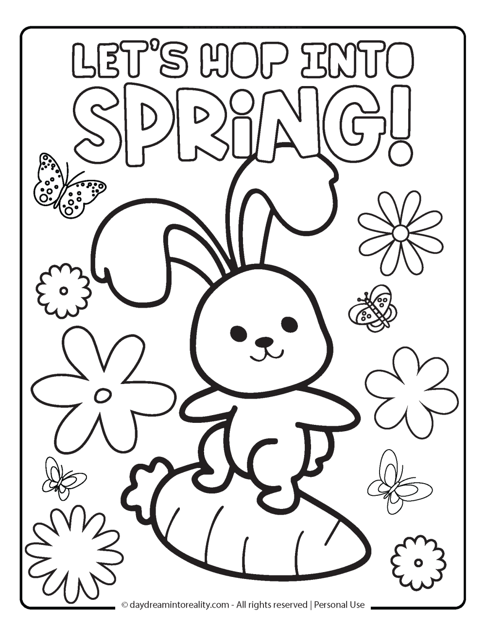 Spring Coloring Pages Printable Pdf